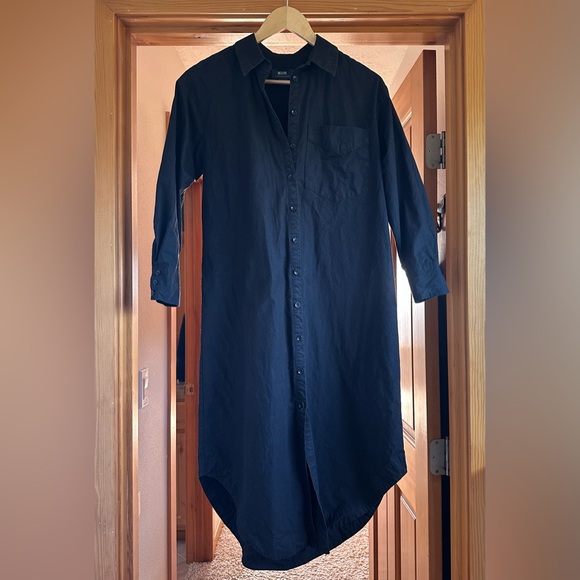 Anthropologie Maeve The Soren Longsleeve Black Shirt Dress Size Small - Picture 11 of 12